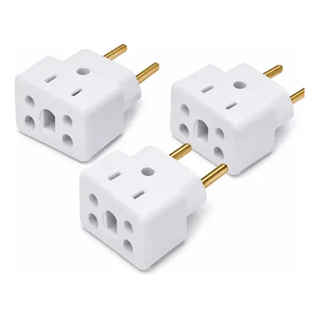 Kit 3 Adaptadores Para Tomada Bob Louça Não Derrete 10 E 20a 127/220v