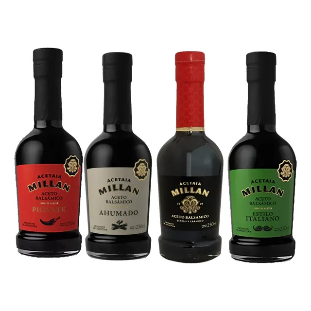 Aceto Balsámico Millan X 4u Picante Italiano Ahumado Clásico