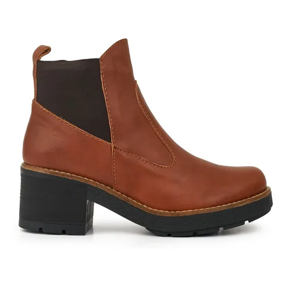 Bota Mujer Cuero Botineta Briganti Borcego Zapato Moda Taku