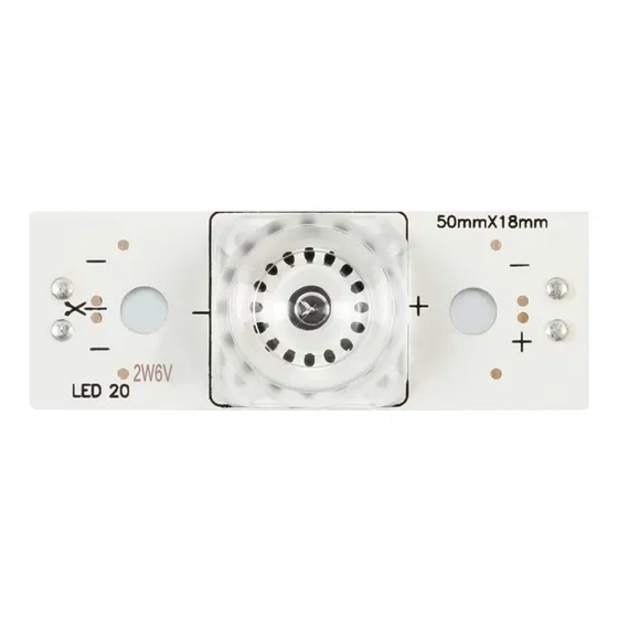 Led Smd Con Difusor Lupa Lente Mediano Para Tv 6v Nuevo X5