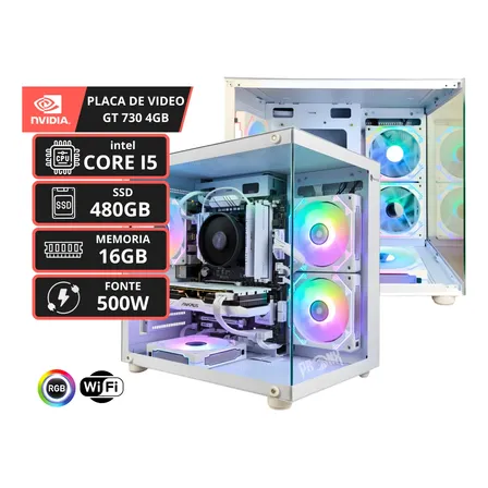 Pc Full Gamer Completo | Rápido Para Jogos E Home Office 480 Gb 16 Gb Desempenho Fluido Para Games, Estudo, Trabalho E Uso Diário
