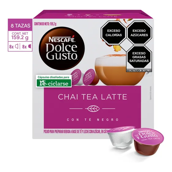 Nescafé Dolce Gusto café en cápsula chai tea latte 16 unidades