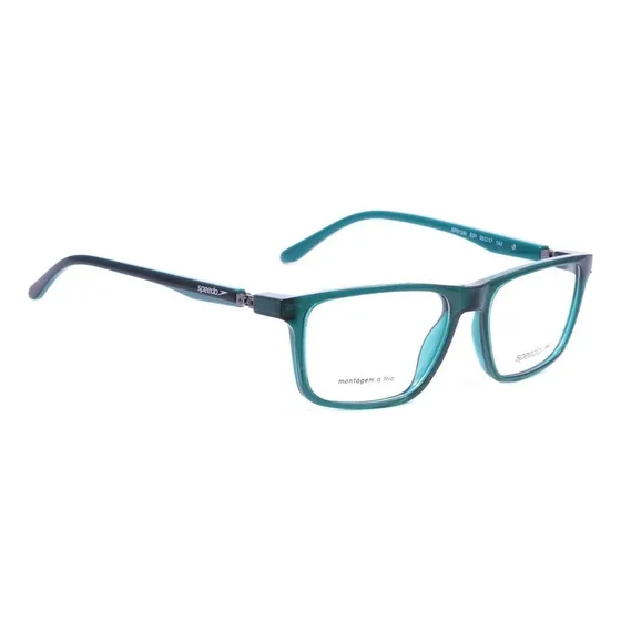 Armação Óculos Speedo Haste 360 Sp6128i E01 Verde Translúcid Tamanho 55