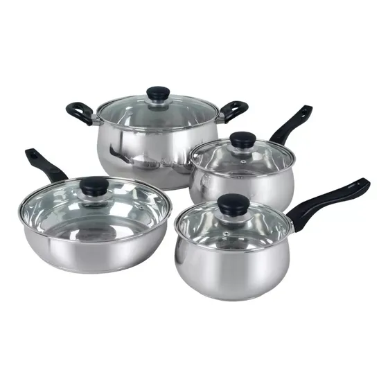 Set De Ollas Rametto Oster | Acero Inoxidable | 8pzas
