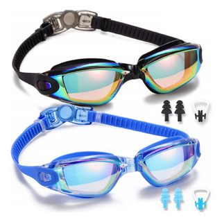 Gafas De Natación, Paquete De 2 Gafas De Natación Para Hombr Color Negro Gafas De Natación, Paquete De 2 Gafas De Natación Para Hombr Color Negro