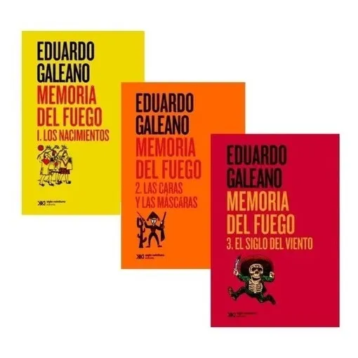3 Libros - Memoria Del Fuego - Eduardo Galeano - Siglo Xxi