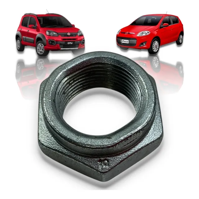 Porca M22 Fixação Cubo Roda Traseiro Fiat Palio Uno 00/20