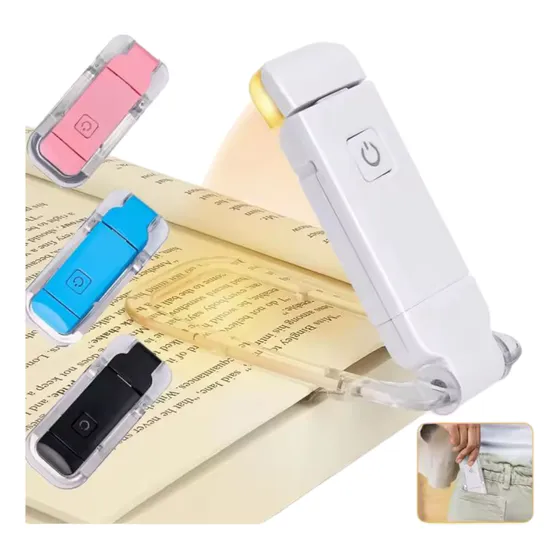 Lámpara Lectura Luz Led Recargable Usb Libro Portátil Leer