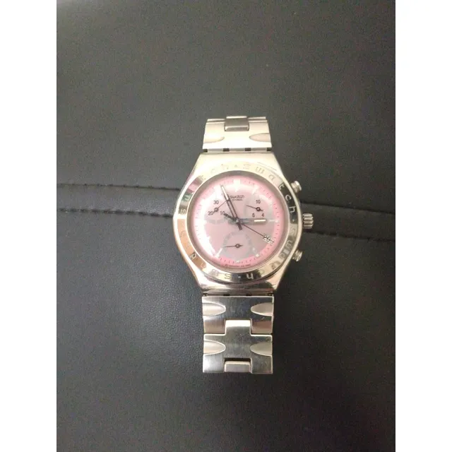 Reloj Swatch Original Dama Acero Inoxidable Cronógrafo Irony