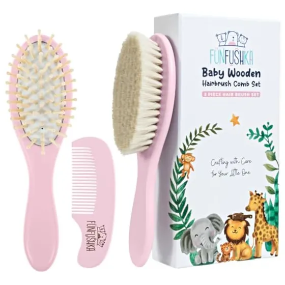 Juego De Cepillo Y Peine De Madera Para El Pelo
