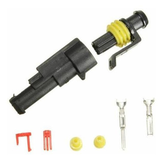 Conector Automotivo Solar 1 Via Impermeável Selado 10 Pçs Conector Automotivo Solar 1 Via Impermeável Selado 10 Pçs