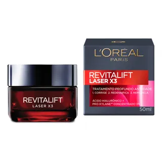 L'oréal Paris Creme Facial Anti-idade Laser X3 Diurno Revitalift 50ml L'oréal Paris Creme Facial Anti-idade Laser X3 Diurno Revitalift 50ml