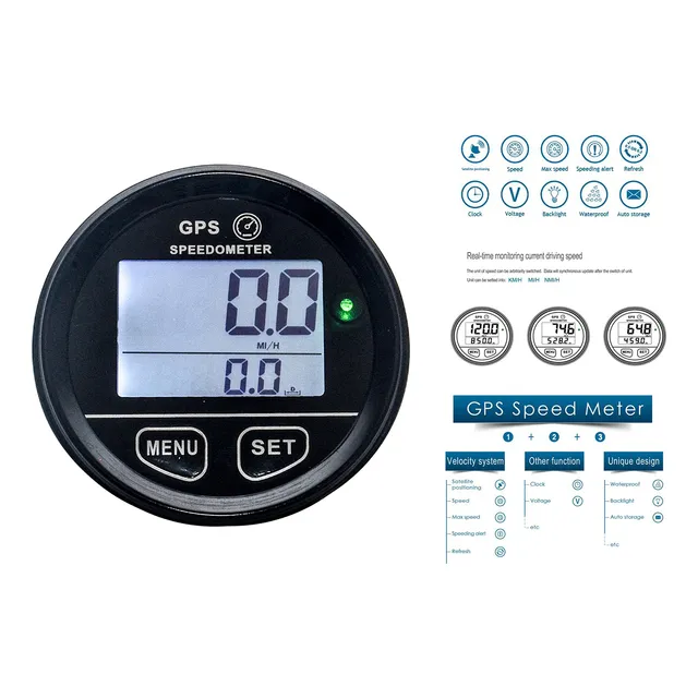 Gps Podometro Velocimetro 60 mm Diametro Medidor Bateria