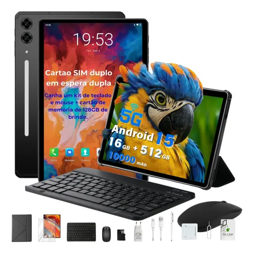 Tablet Android 15 Com Gemini Ai Tablet 10 Polegadas 30gb Ram+64gb