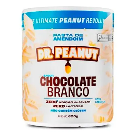 Pasta De Amendoim Com Whey Protein - 600g - Dr. Peanut