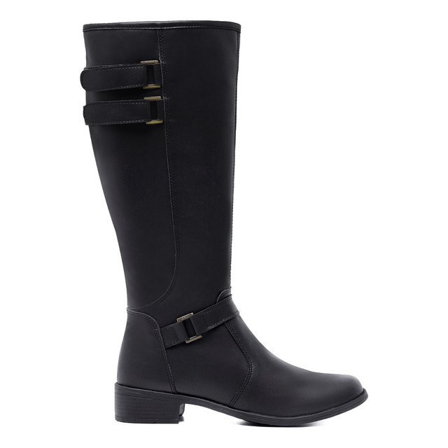 Bota Feminina Montaria Cano Alto Longo Over Ziper 11051 Bota Feminina Montaria Cano Alto Longo Over Ziper 11051