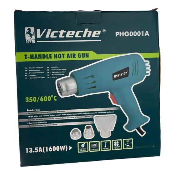 Pistola De Calor 2000w V- 350/600°c Marca Victeche