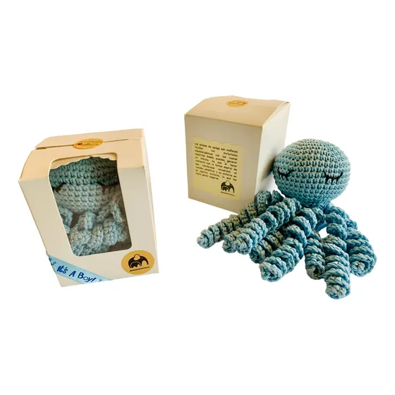 Pulpo De Apego Algodón Regalo Babyshower Bebe Recién Nacido