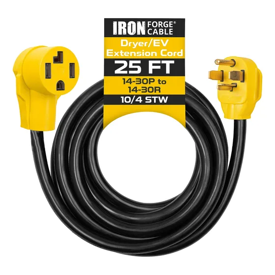 Cable De Extensión De Secadora/ev De 25 Pies Iron Forge