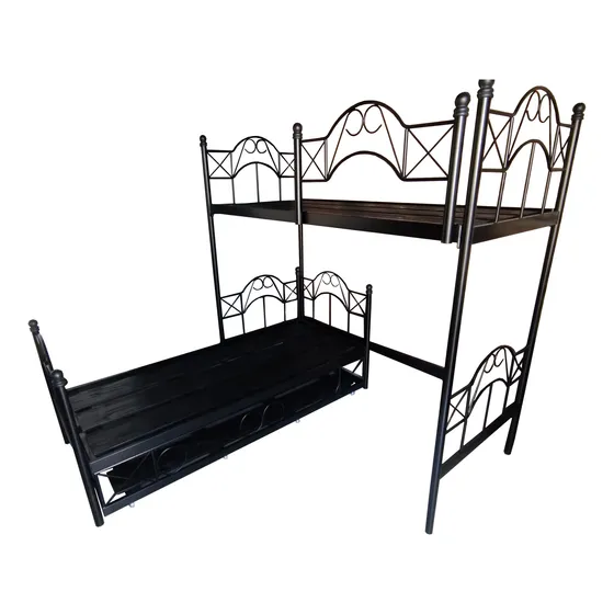 Cama Rinconera Hierro Forjado 1 Plaza Adultos Desarmable 