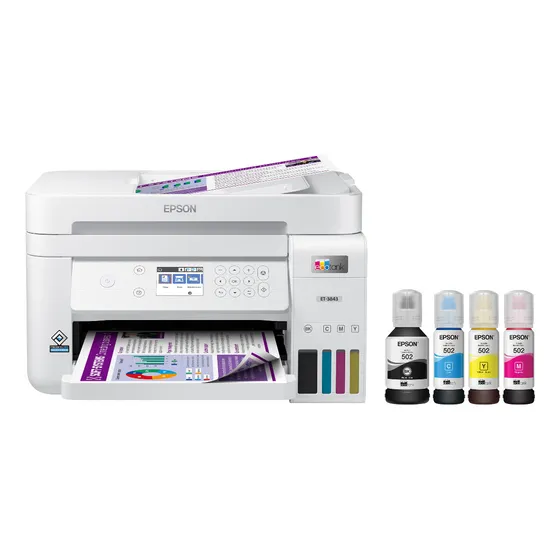 Impresora  Epson Et 3843 Tinta Continua Ecotank Dúplex Rj 45