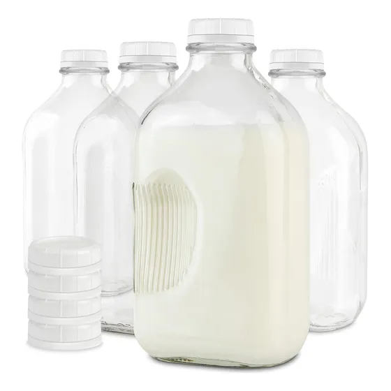 Stock Your Home Botella De Leche De Vidrio De Medio Galón Co