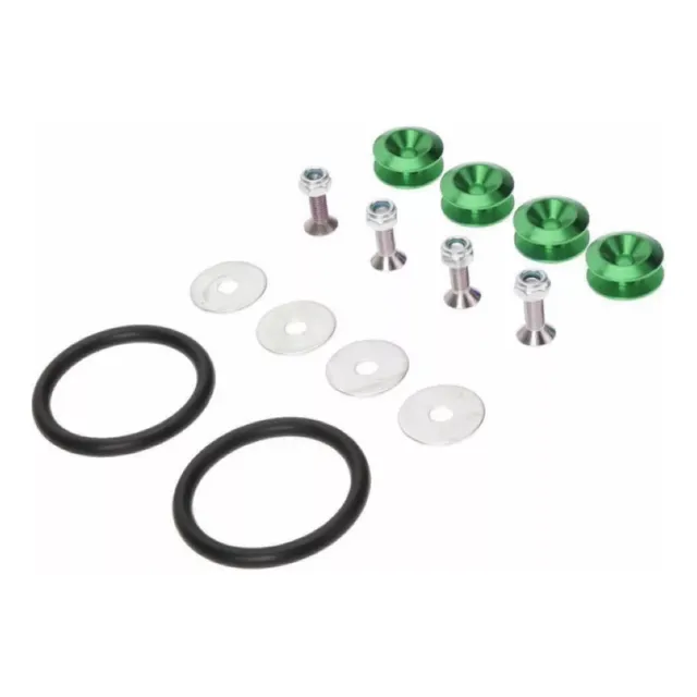 Sujetadores De Parachoques Verde Morado Y Titanio Aluminio