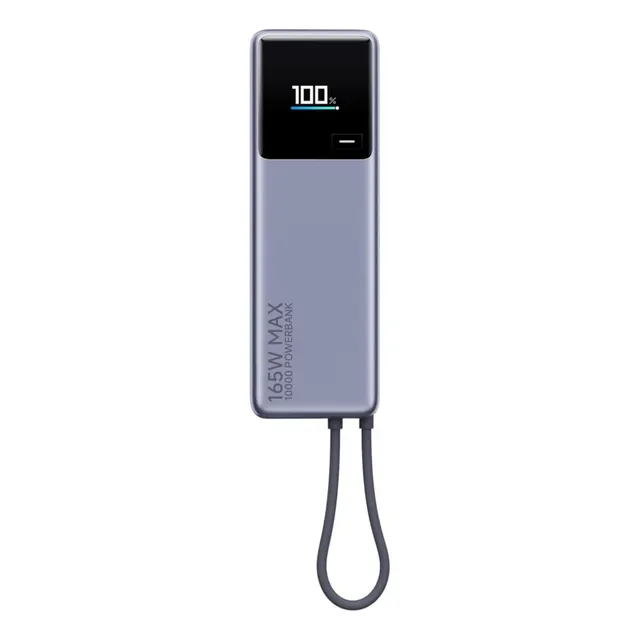 Xiaomi Power Bank 10000mah 165w (cable Integrado) Color Space gray