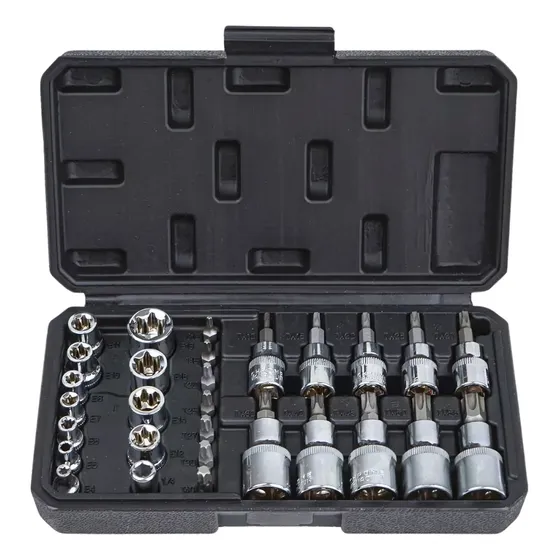 Juego Dados Torx Estrella Hembra Macho (29 Piezas)