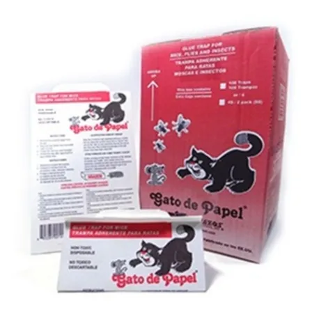 Trampa Adhesiva Para Raton Laucha Gato De Papel (25un.)
