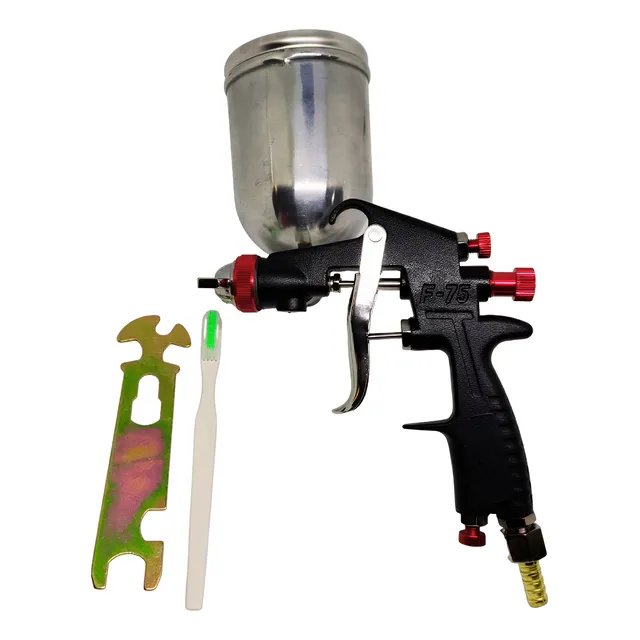 Aerografo Focci Vaso De 400 Cc Pistola F-75 Negra (dsf-1499)