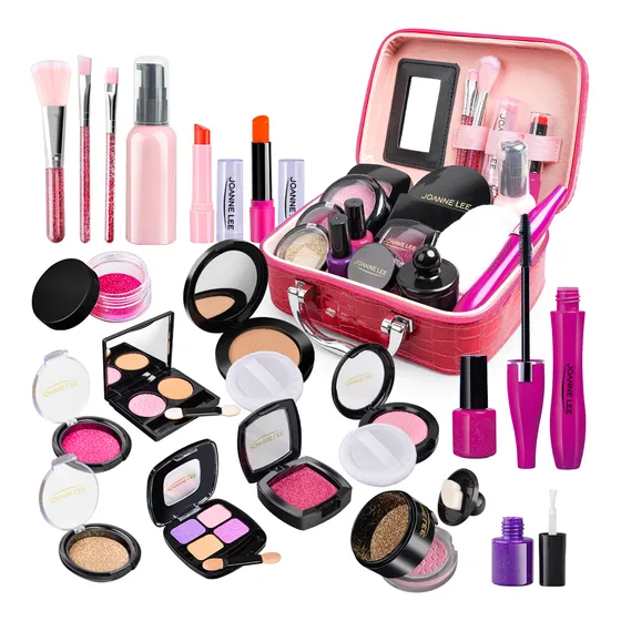 Juguete Maquillaje Simulación Tocador Belleza Salón Estuche Niñas (No Pinta) Topfuture TFT-21pzs