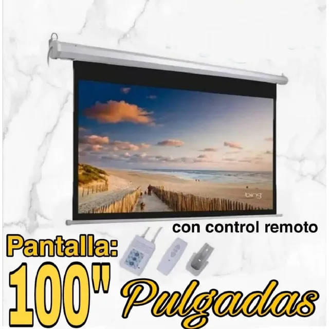 Pantalla Electricas Motorizada Para Vídeo Beam