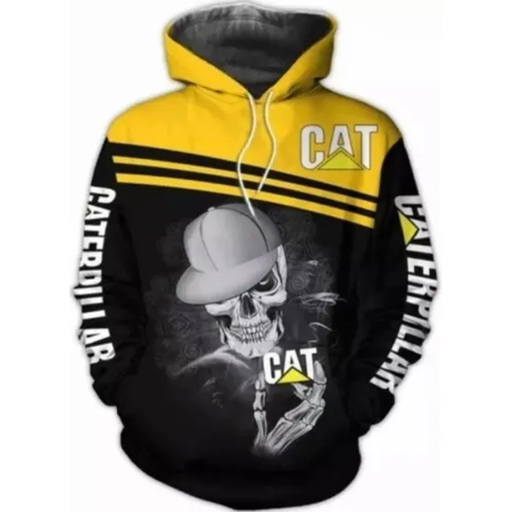 Con Diseño Para Motocicletas  Sudadera Capucha De Caterpilla