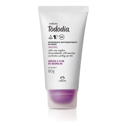 Antitranspirante Creme Natura Fragrância Flor De Ameixa E Baunilha