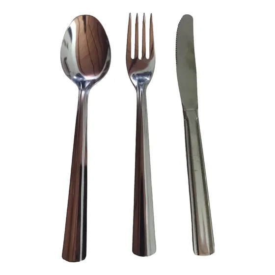 Combo De Cubiertos De Mesa Modelo Capri De Acero Inoxidable