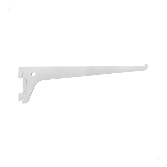 10x Suportes Para Trilho 25cm Cremalheira Simples Prateleira