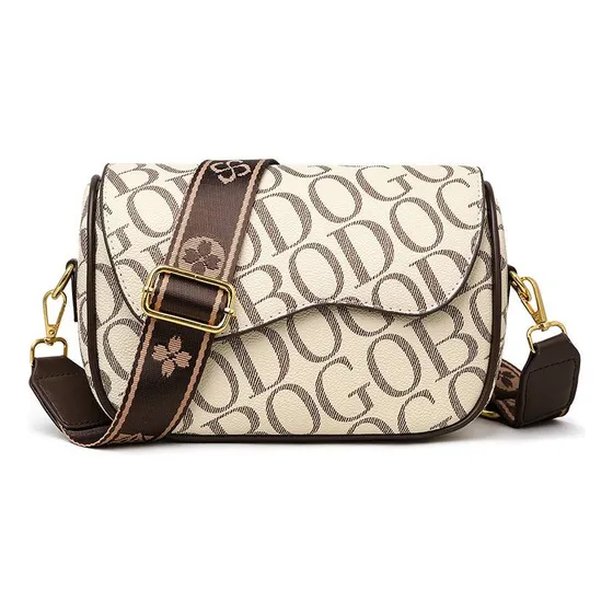 Cartera Bandolera Elegante Casual Estamapda Letras