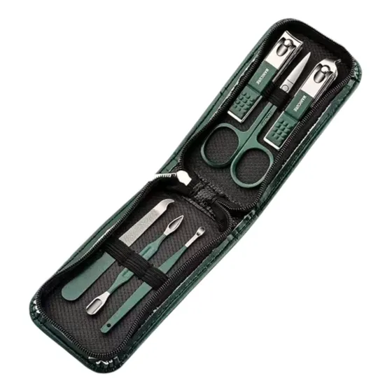 Kit Profissional Estojo: Tesoura, Lixa, Alicates E Espátulas