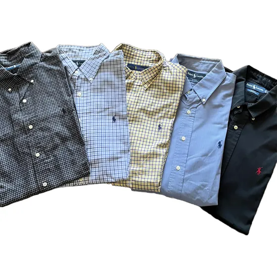 Camisas Caballero Manga Corta Ralph Lauren L Usadas