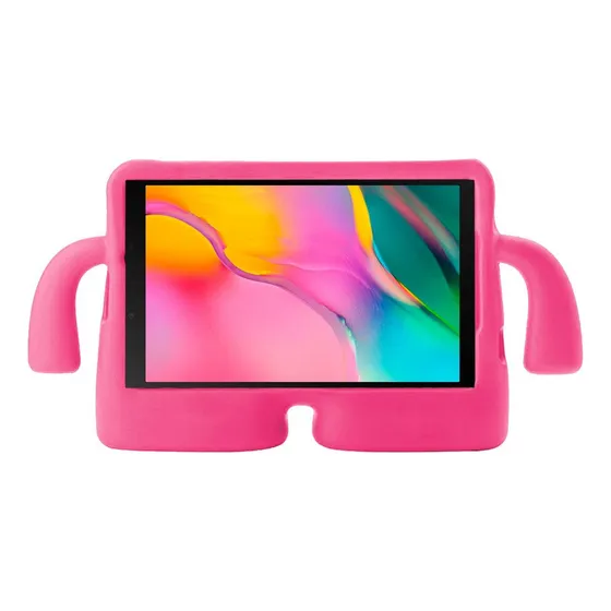 Capa Infantil Arctodus Para Tablet Tab S9 Fe 10.9 X516 X510 Cor Rosa Escuro