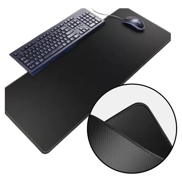 Mouse Pad Gamer 90x40 Color Negro Xl Goma Antideslizante 