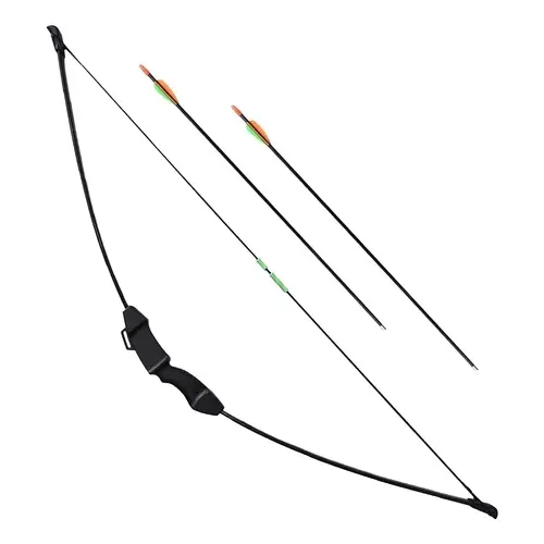 Arco Recurvo Swat Archery 15 Lb + Flechas - Infantil - Para Niños Chicos Negro