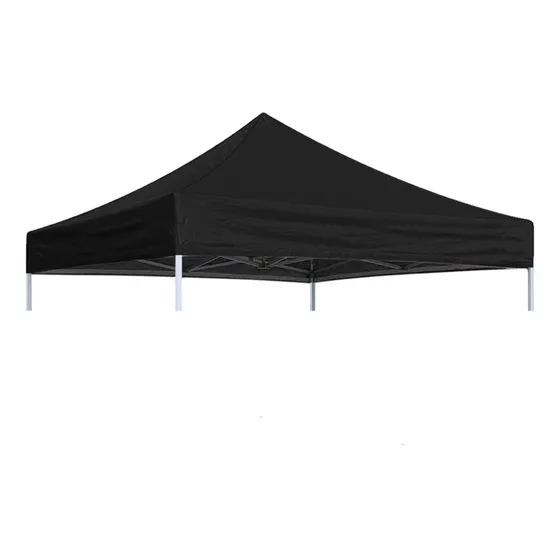 Lona Carpa Repuesto Toldo Plegable 3x3 Mt Filtro Uv Plateado Color Negro