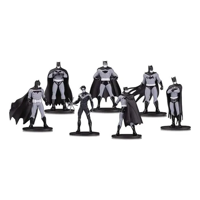 Dc Coleccionablebatman - Juego De 7 Mini Figuras De Batman.