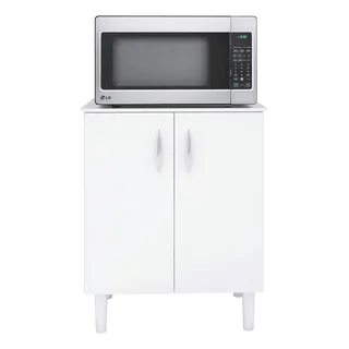 BalcĂŁo De Cozinha Suporte De Microondas Bebedouro 76x60cm Cor Branco BalcĂŁo De Cozinha Suporte De Microondas Bebedouro 76x60cm Cor Branco