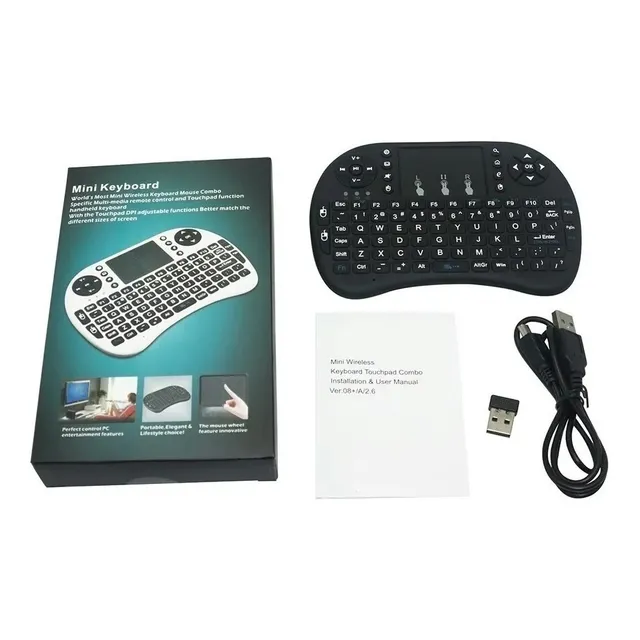 Mini Teclado Touchpad Mouse+bateria Recargable