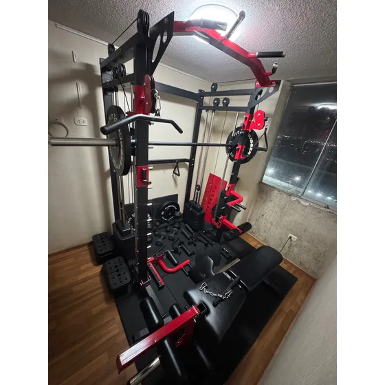  Gimnasio Multifuncional Completo + Discos + Accesorio