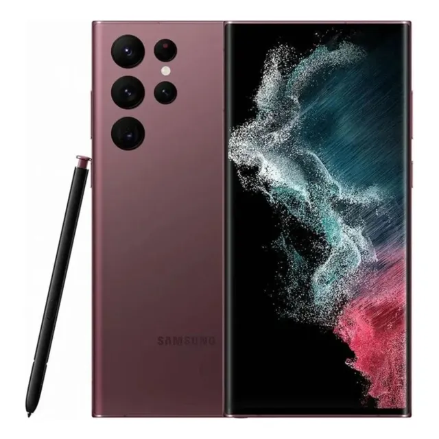 Usado: Samsung Galaxy S22 Ultra 256gb Roxo - Bom Burgundy