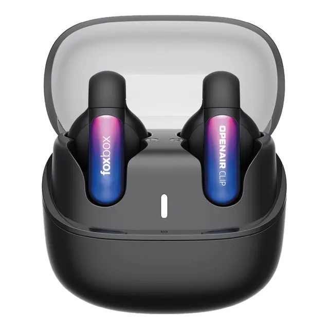 Auriculares Tws Foxbox Open Air Clip Inalámbricos Bluetooth Color Negro